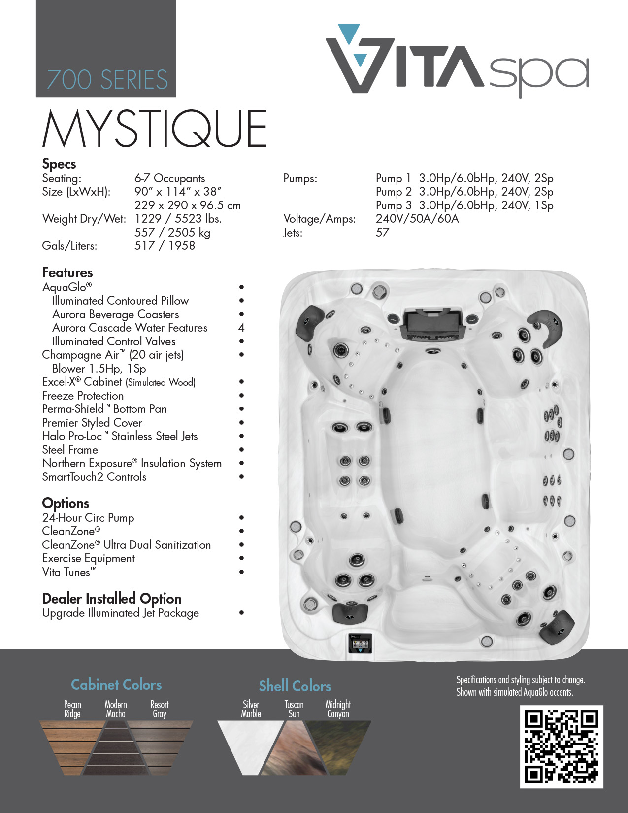 Mystique 700 Series / Seats 6-7 / 240V